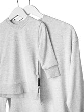 Jersey Sweatshirt Dress | Light Heather Grey - M