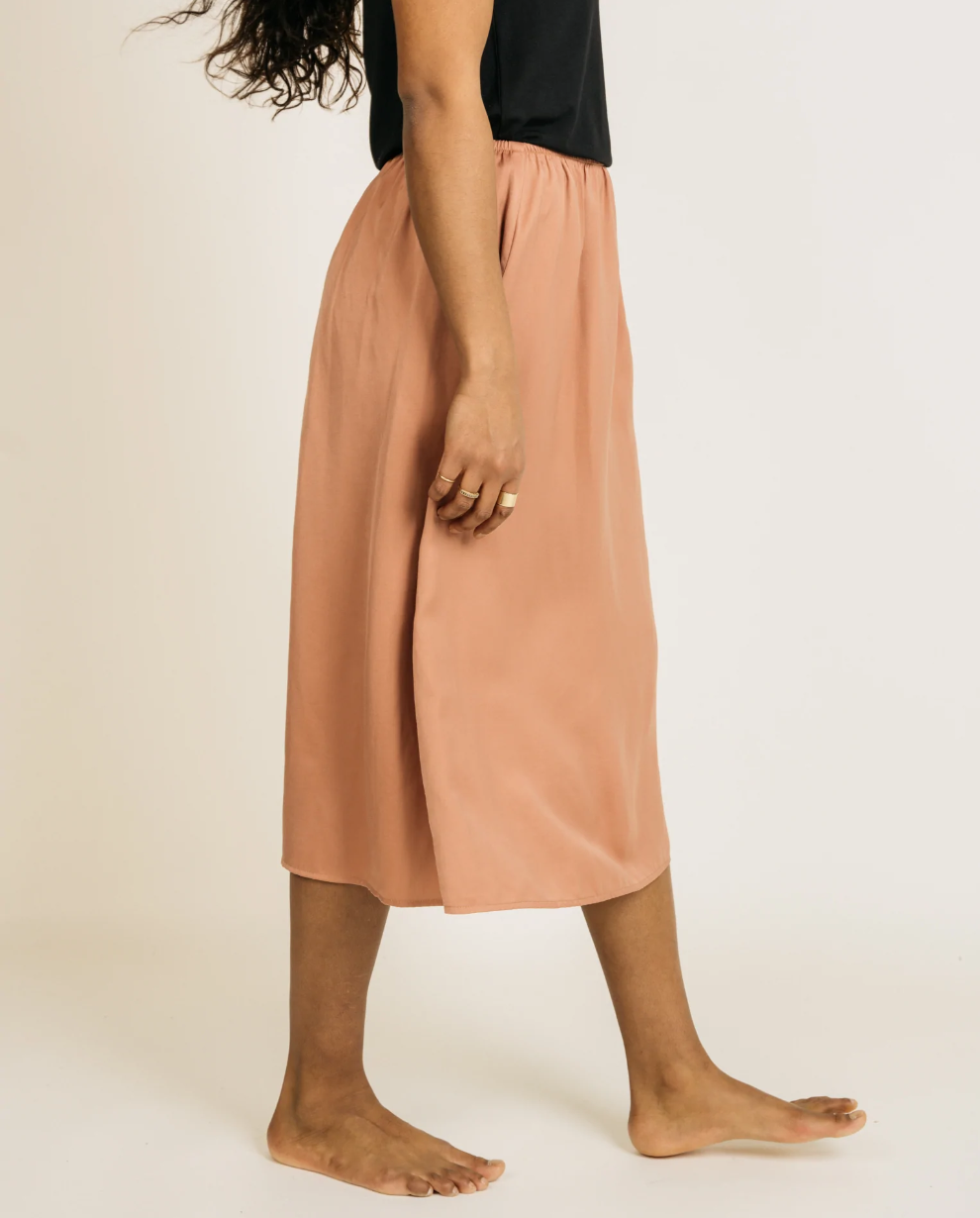 Venus Slip Skirt | Rose Beige